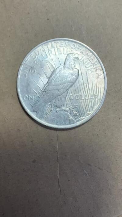 2025首场 世界钱币，章 原光！美国1922年和平鸽一美元大银币