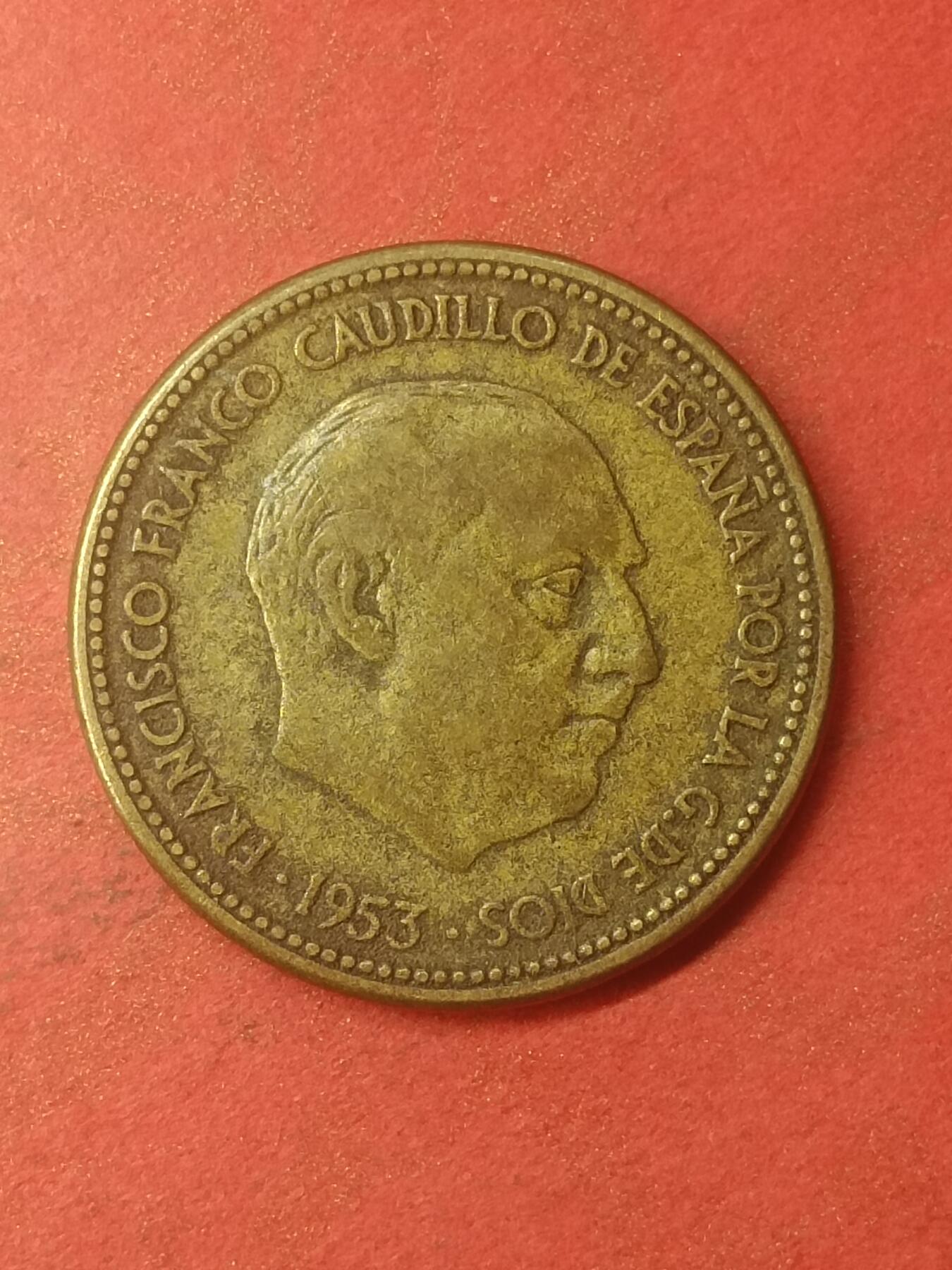 吉祥压岁钱外国硬币第47场 西班牙硬币1953