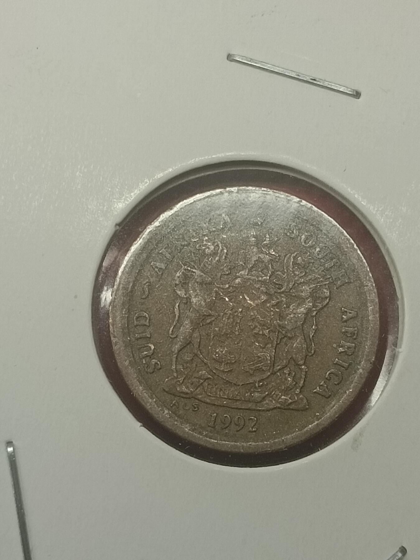 吉祥压岁钱外国硬币第48场 南非硬币1992