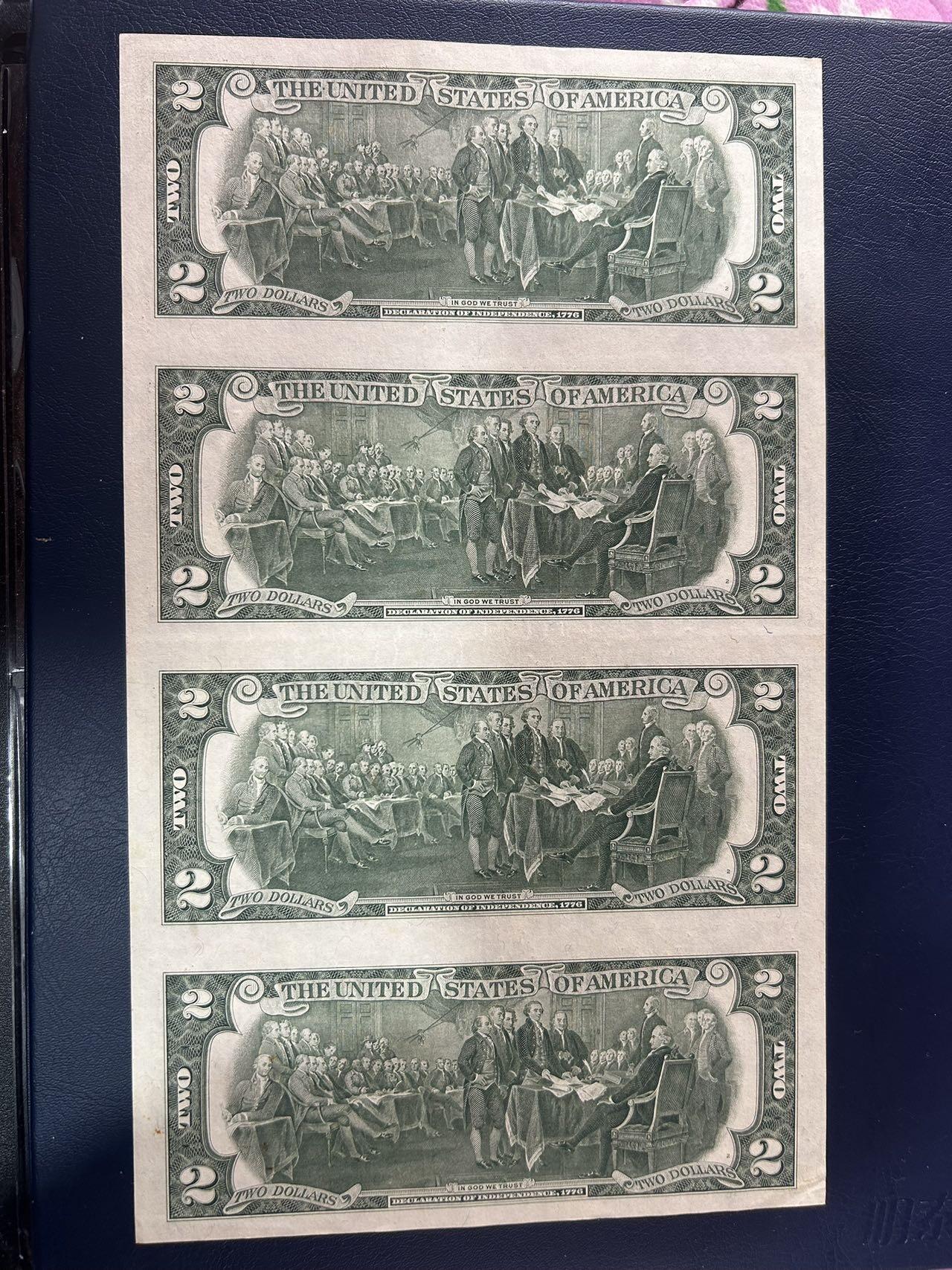 收藏联盟Quantum Auction 第403期拍卖 @征集拍品 长期供货可享分佣福利 1976年美国2美元 UNC-见图详参
