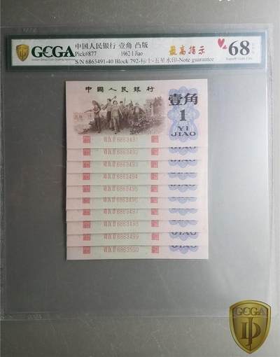北极狼藏苑社团购专场(87） - 0802①√三版币·最高指示·珍稀冠792·（背水）·GCGA68EPQ