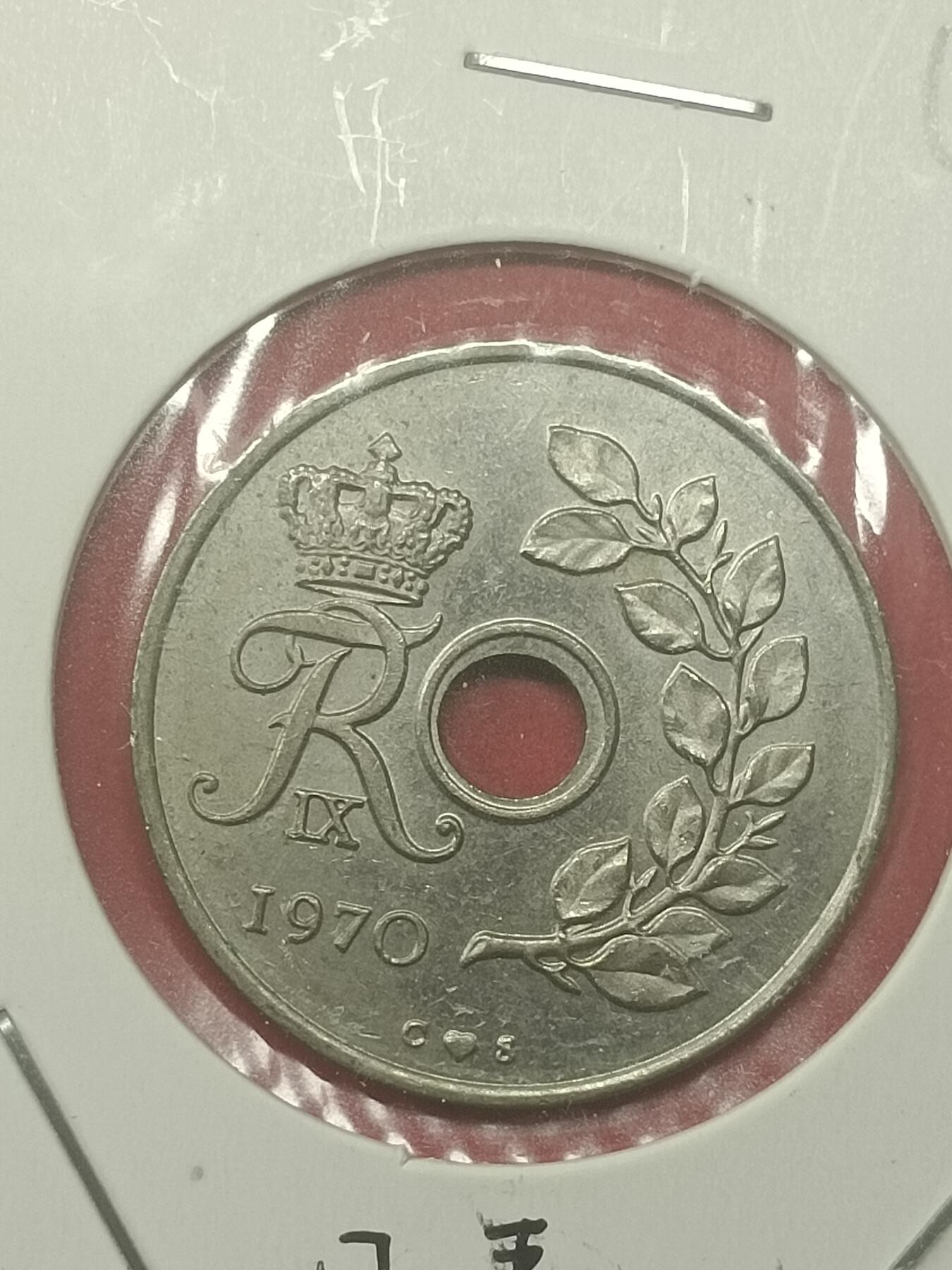 吉祥压岁钱外国硬币第48场 丹麦硬币1970