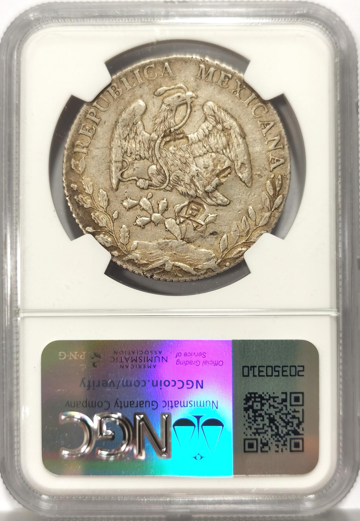 博洋堂世界钱币拍卖第106期（全场包邮） NGC Chopmarked 墨西哥1889版MO MH花边鹰洋 具有历史烙印的多个漂亮“男”清楚戳记