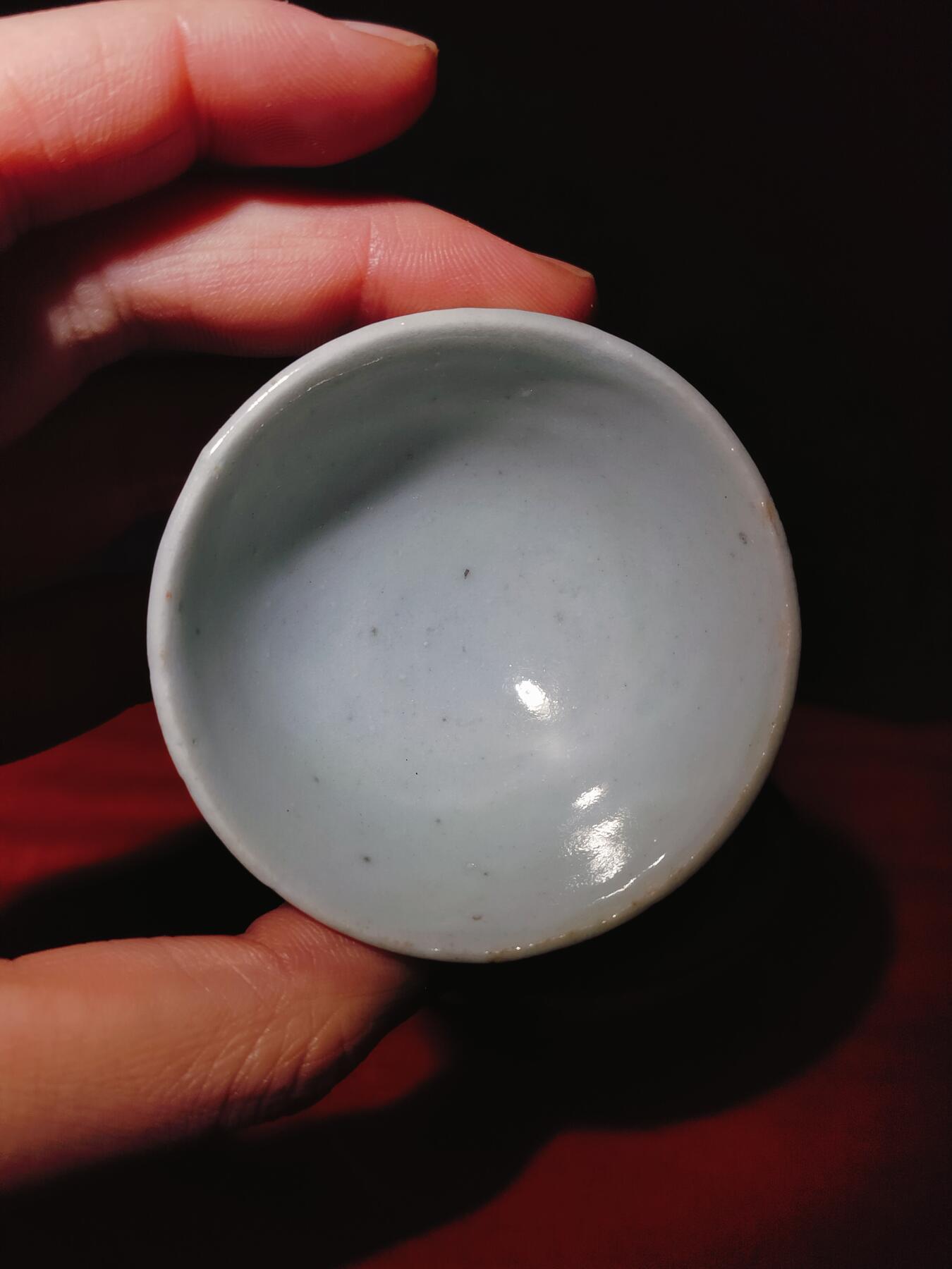 2024年12月瓷器拍卖 清道光豆青釉盖碗一对