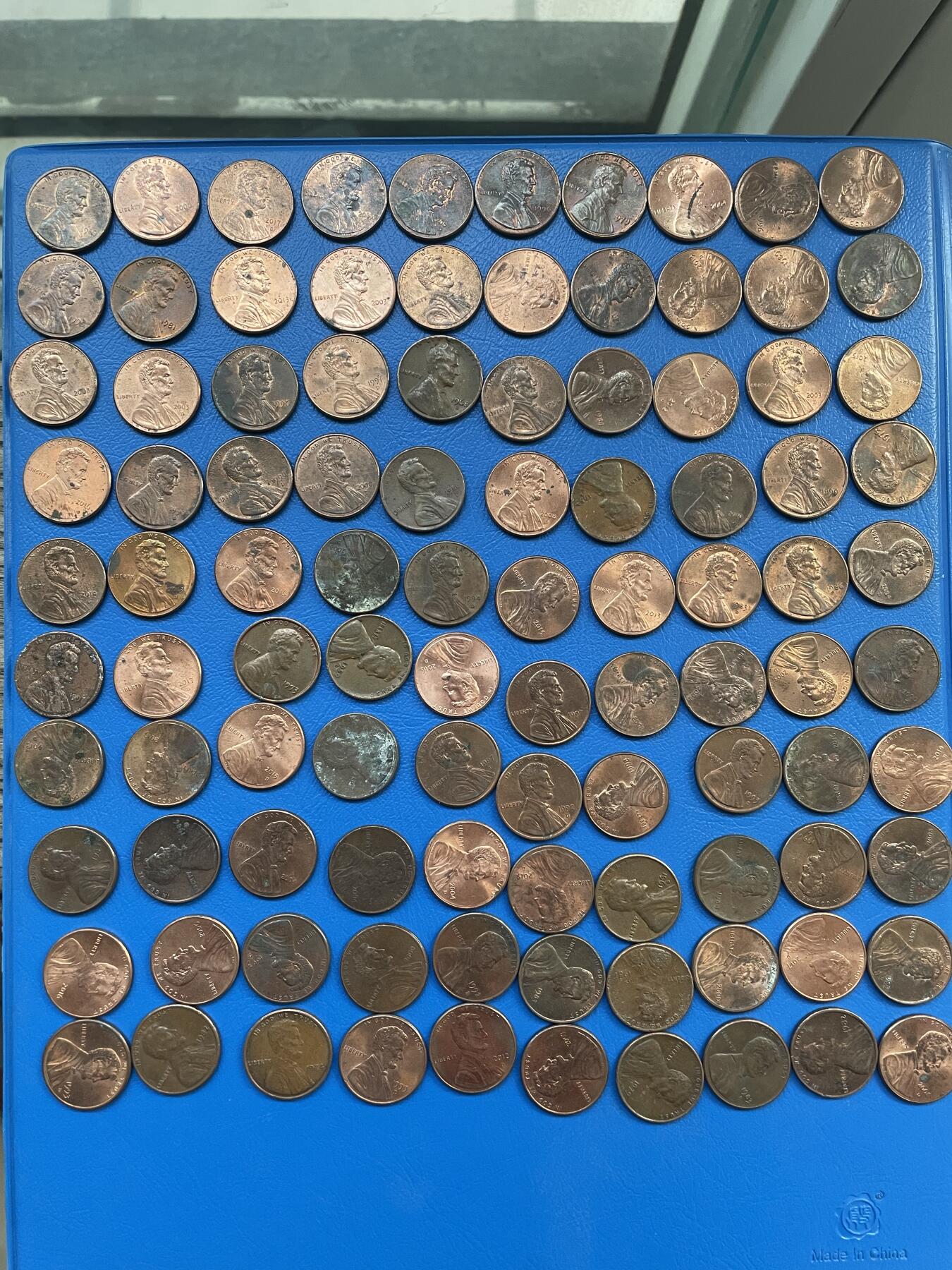 金银花邮币 批量外币专场 1美分100枚