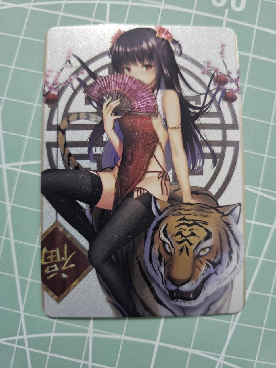龍虎卡牌 第XX场 （五虎上将参上） 日漫尺寸粗闪卡 虎女