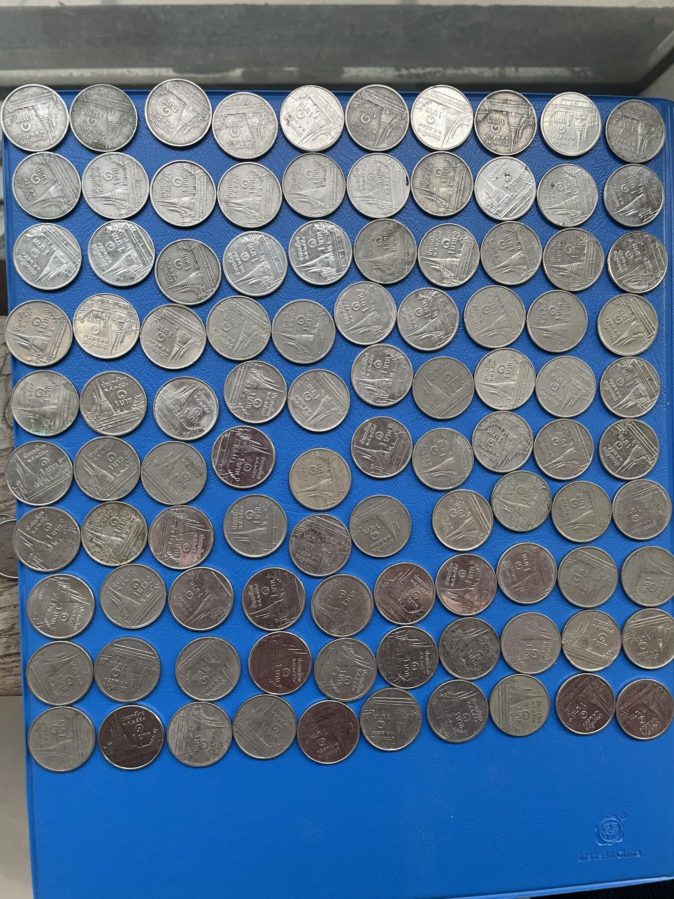 金银花邮币 批量外币专场 1泰铢100枚