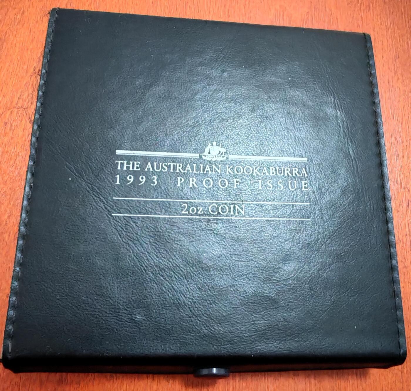 长老汇龙年精选第四十场拍卖 1993澳大利亚笑翠鸟2澳元精制银币，2盎司999银，原盒证，稀少!
