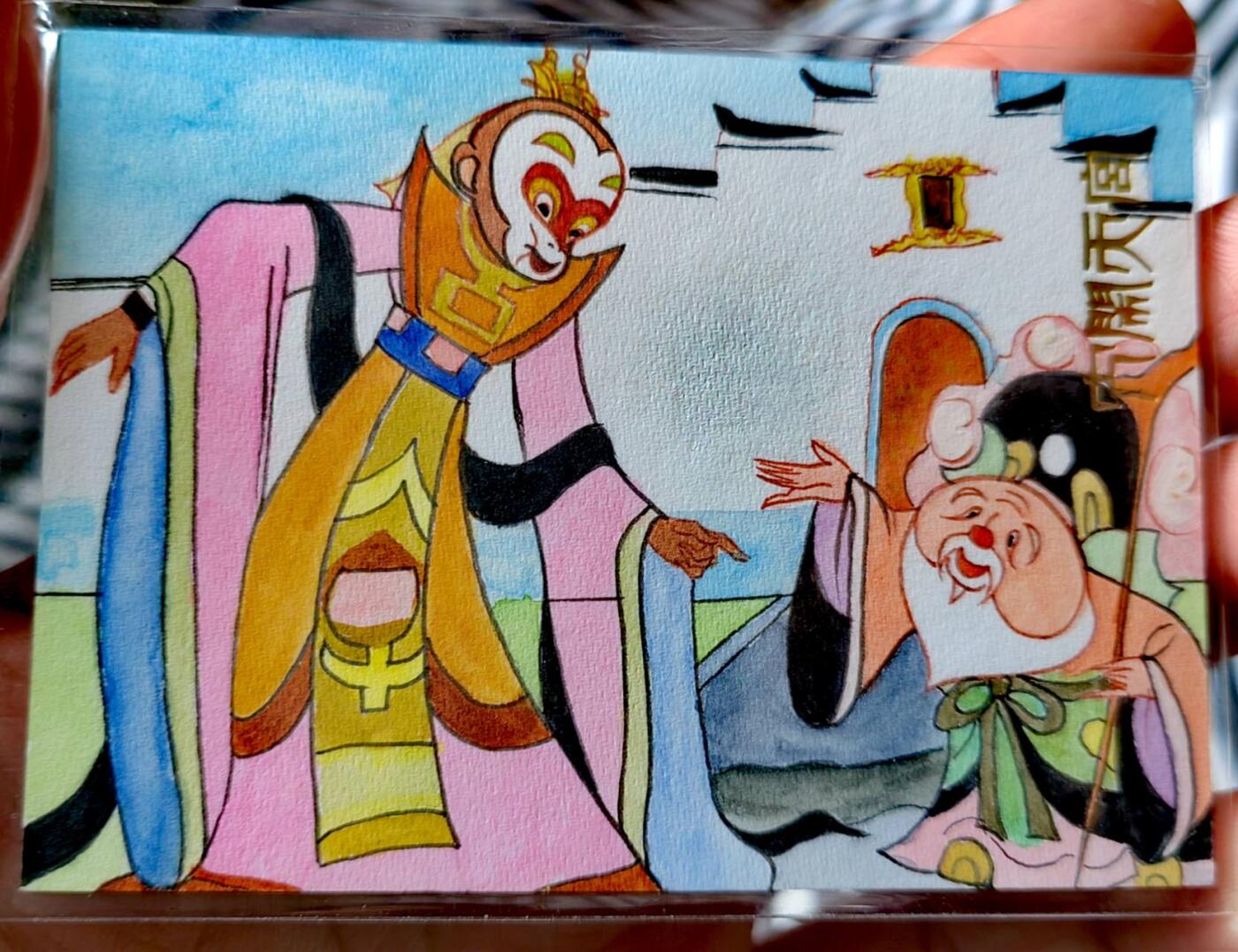龍虎卡牌 第XX场 （五虎上将参上） 【手绘】大闹天宫 孙悟空 画师：ABC 1/1 官方手绘卡