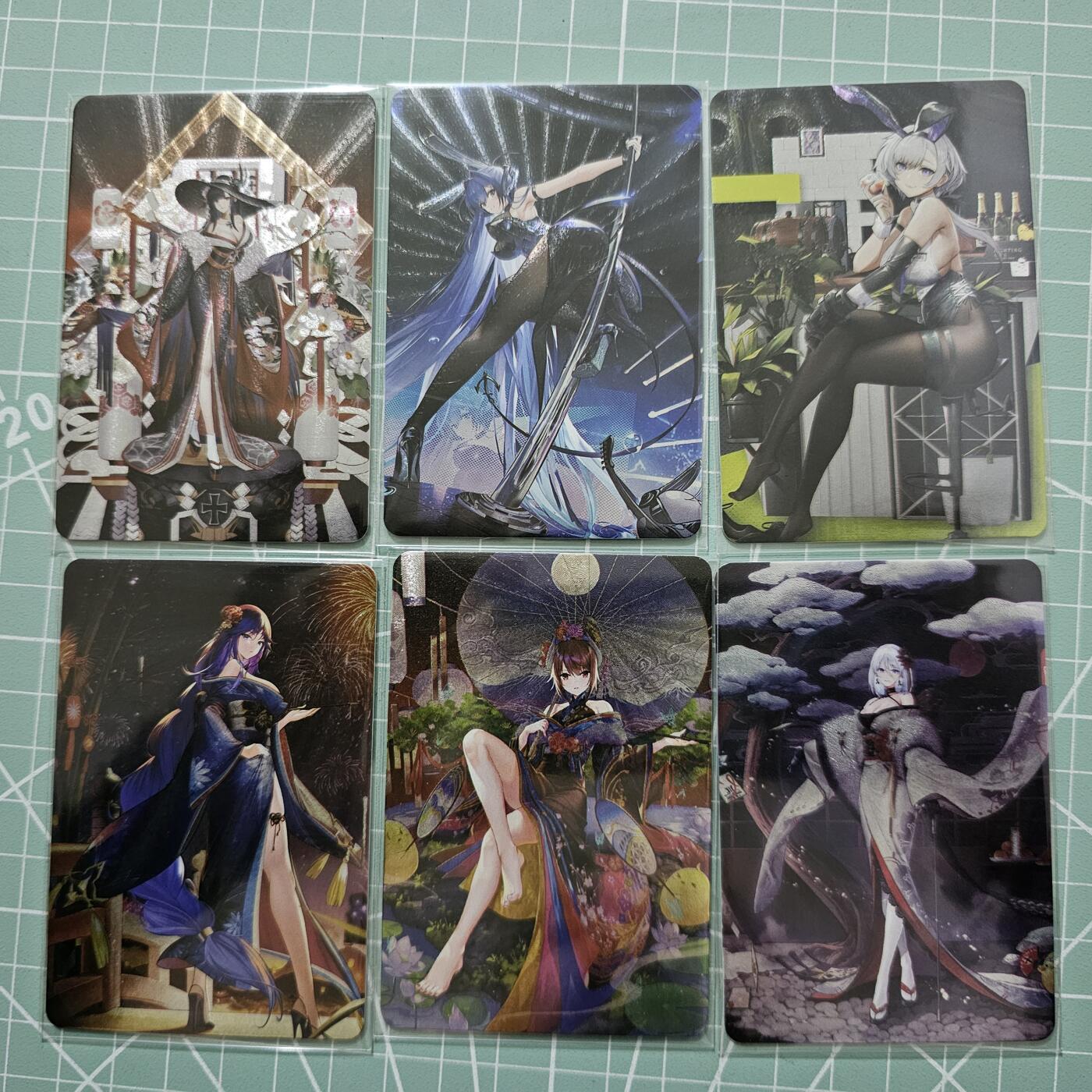 龍虎卡牌 第XX场 （五虎上将参上） 日漫尺寸粗闪卡6张 