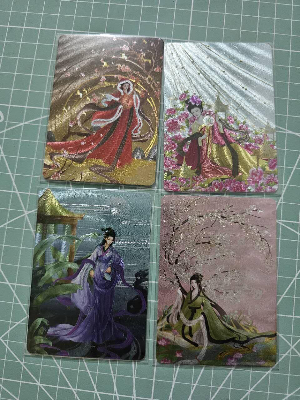 龍虎卡牌 第XX场 （五虎上将参上） 粗闪4张 四大美女