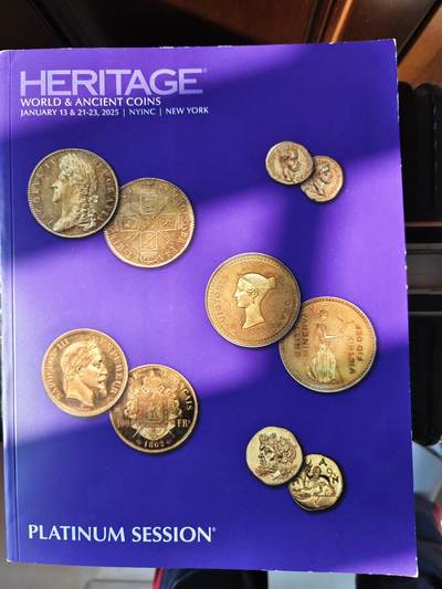 钱币拍卖图录专场 - 2025年1月海瑞得Heritage 拍卖白金之夜拍卖图录
