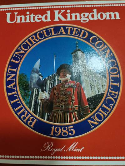 长老汇马年精选第七场拍卖 - 1985英国7枚套币，卡装