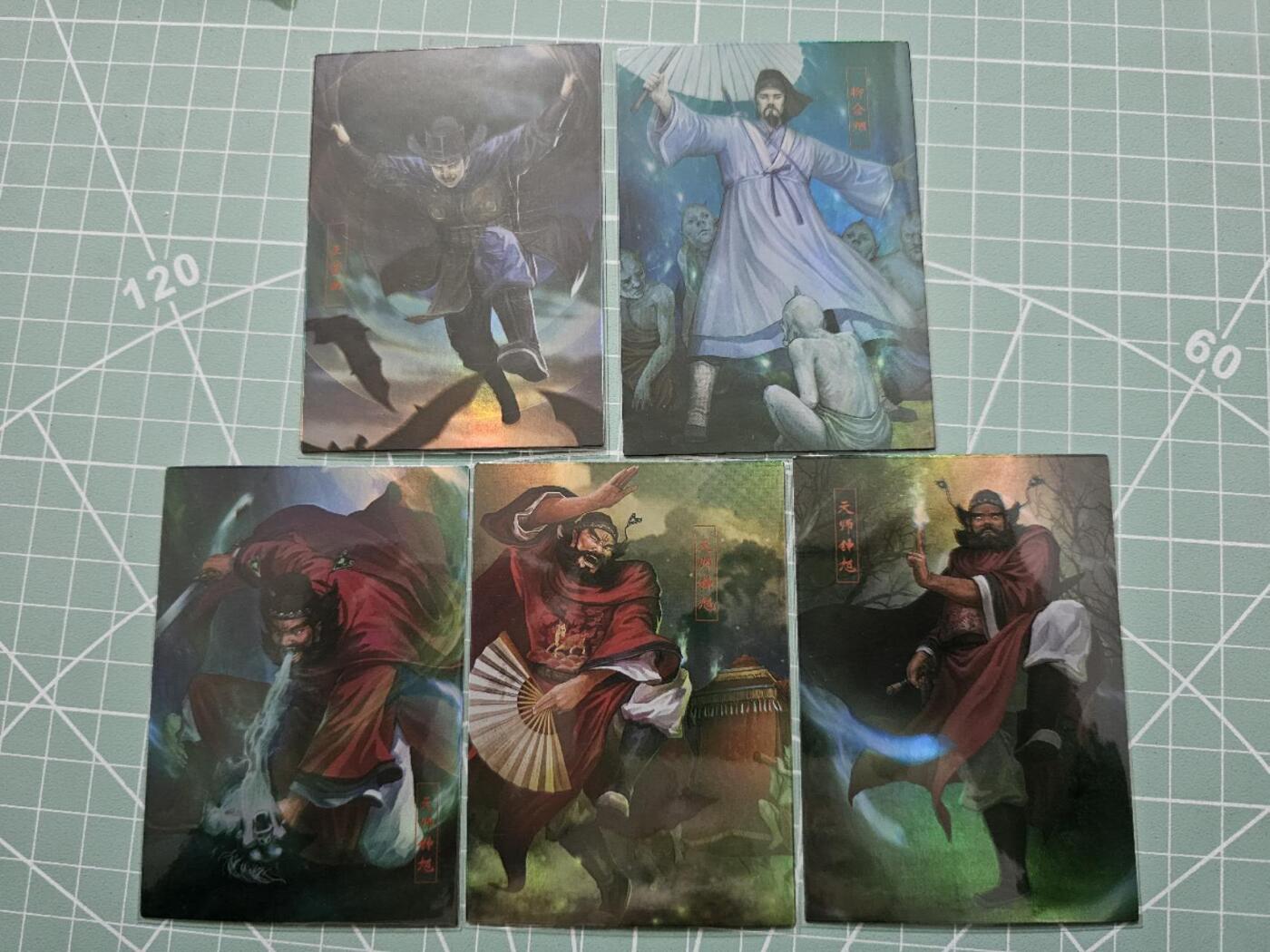 龍虎卡牌 第XX场 （五虎上将参上） 彩闪5张 大圣卡通-钟馗传奇