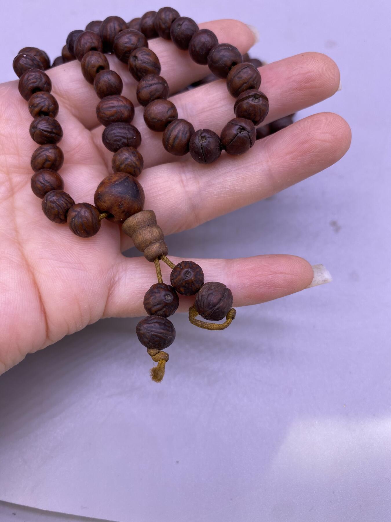 老菩提108串，珠径0.7厘米，品相如图，680包快递