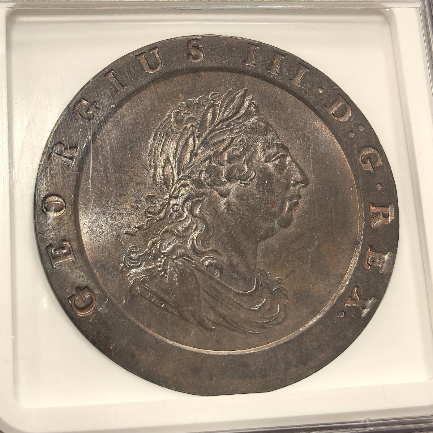 博洋堂世界钱币拍卖第106期（全场包邮） NGC MS64BN 英国车轮2便士1797年SOHO铜币，大巧克力