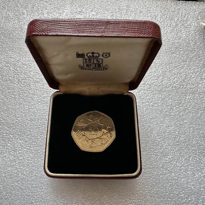 🌹外币初藏🌹🐯2025年第二场  每周二四六晚8点 接代拍 - 英国1973年加入欧共体50便士 原盒精制币