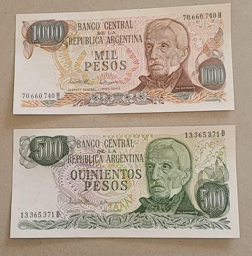 【币将精彩】纸币杂项拍卖（2026-1-25） 阿根廷纸币unc两枚
