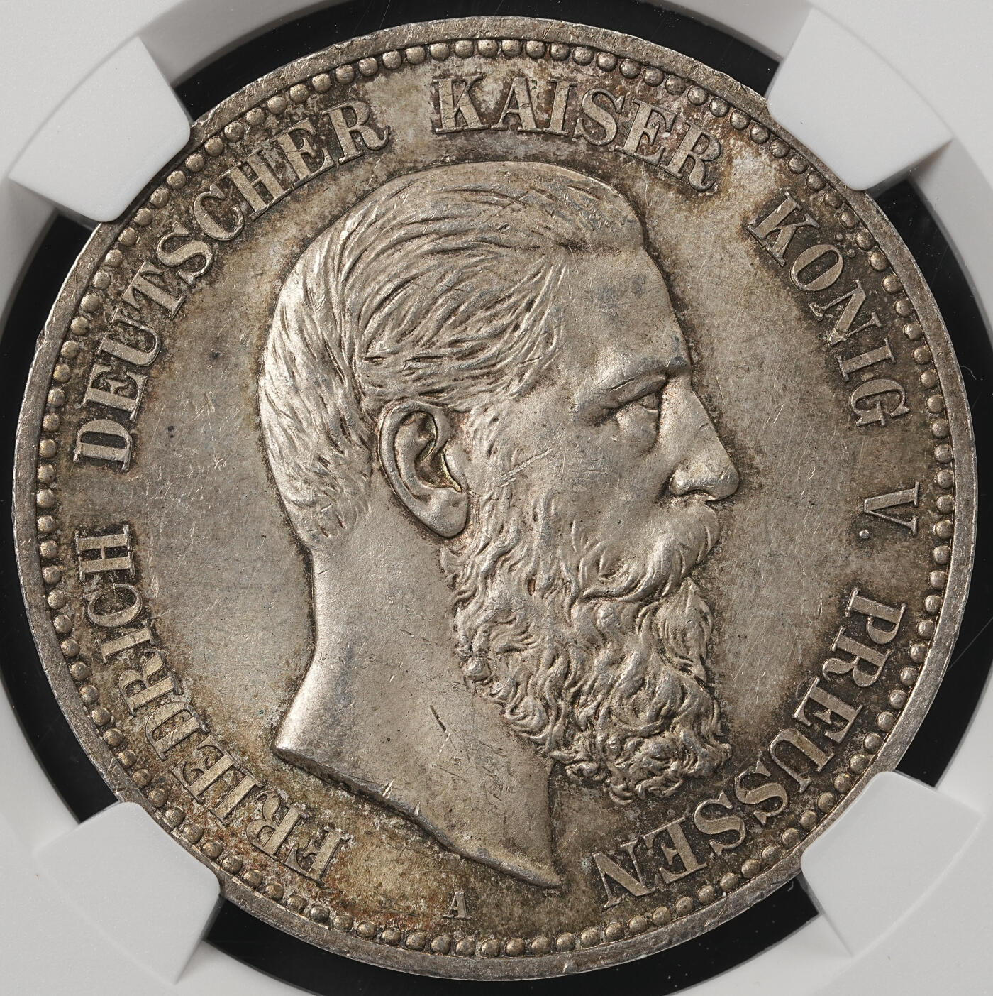 修遠堂世界钱币第五十三期 全场包邮 NGC MS64 1888年普鲁士腓特烈三世5马克大银币