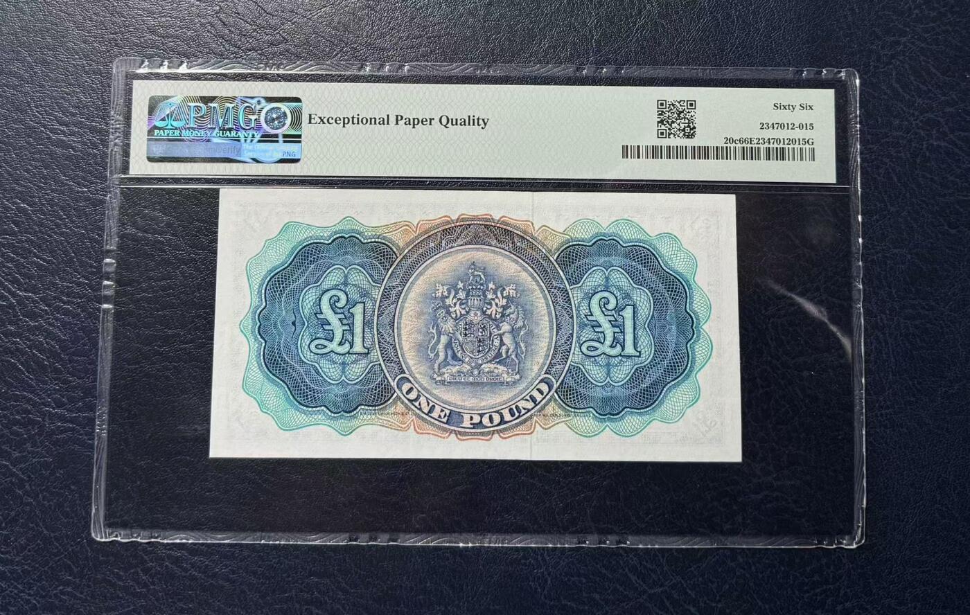 收藏联盟Quantum Auction 第404期拍卖 @征集拍品 长期供货可享分佣福利 1957年英属百慕大群岛1镑 女王钞 PMG66E