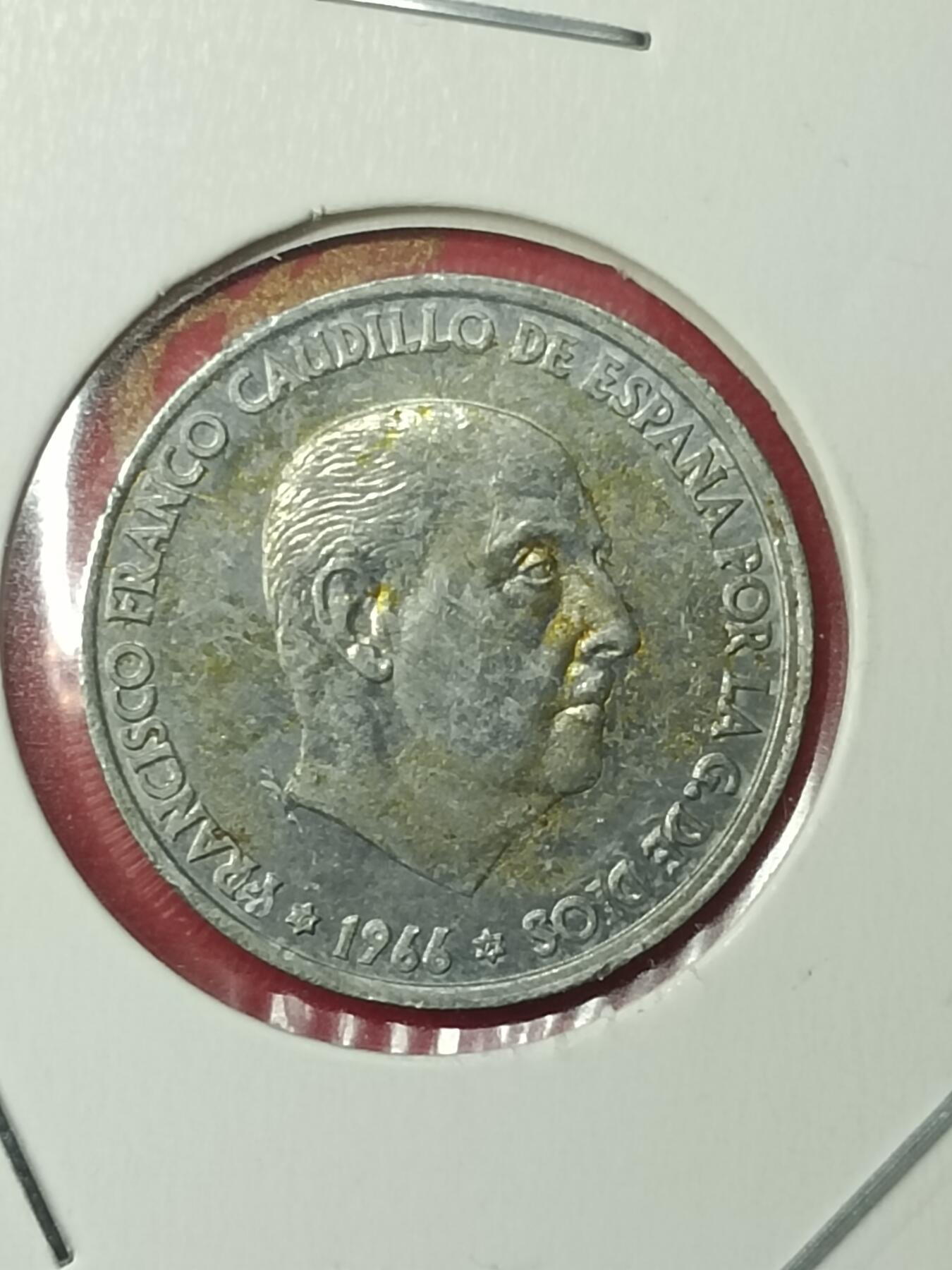 吉祥压岁钱外国硬币第49场 西班牙硬币1966