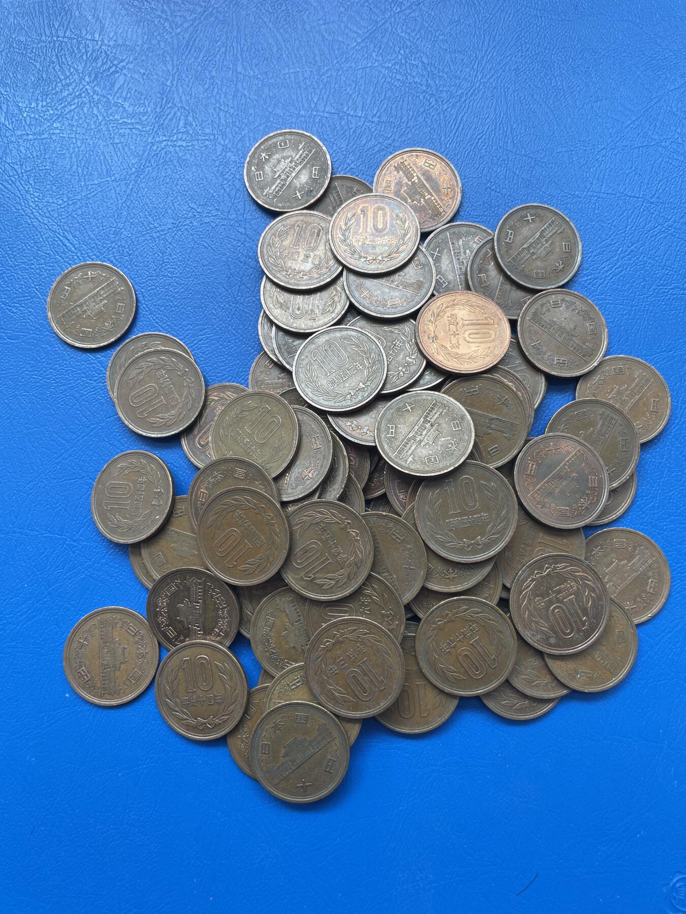 金银花邮币 世界各国硬币专场09 无佣金 日本十钱100枚