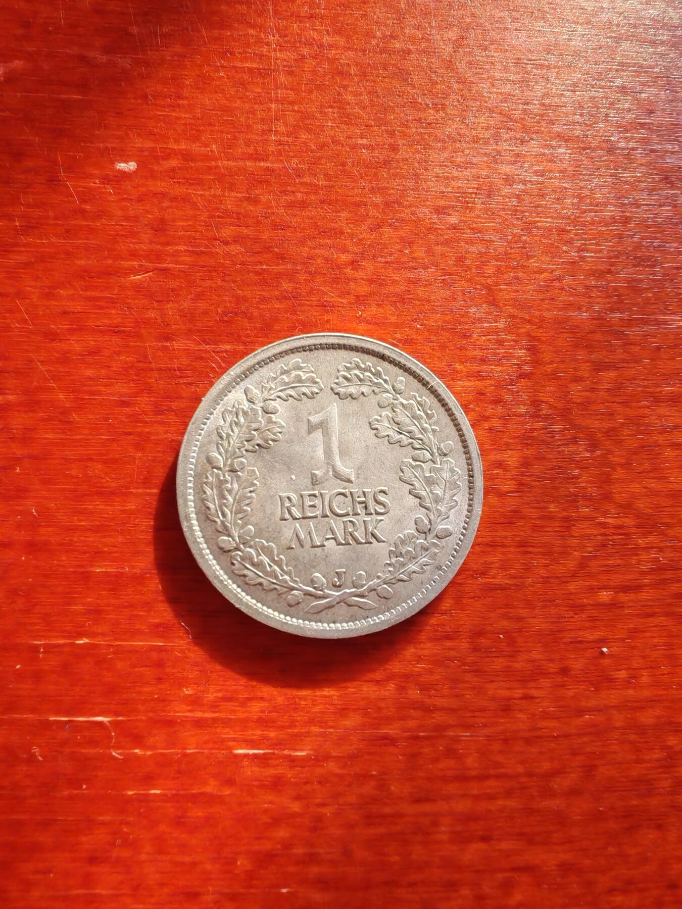 长老汇龙年精选第四十二场拍卖 1925J魏玛德国1帝国马克银币，克书MS63分160美金