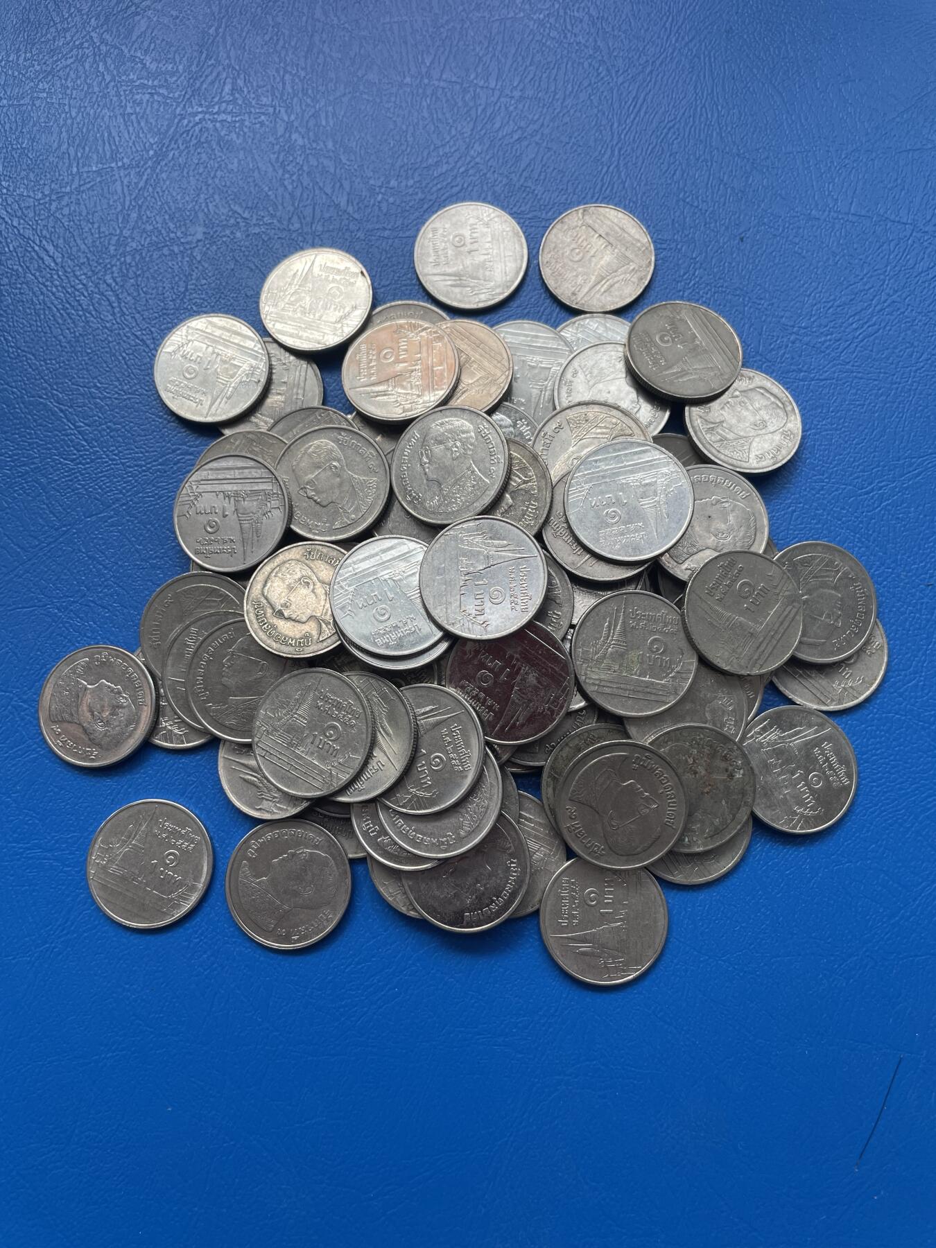 金银花邮币 世界各国硬币专场09 无佣金 1泰铢100枚