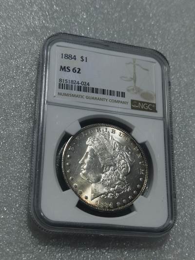 天下钱庄专场欢迎参拍 - NGC MS62 1884美国摩根一美元银币