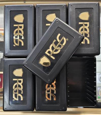 【雨安】【世界币章112-113期】周五/周六 两场连拍 2025-11-01 周六 19:30 保真 8秒倒数自动落锤 高效拍卖 - [钱币周边] PCGS评级盒小盒子6个