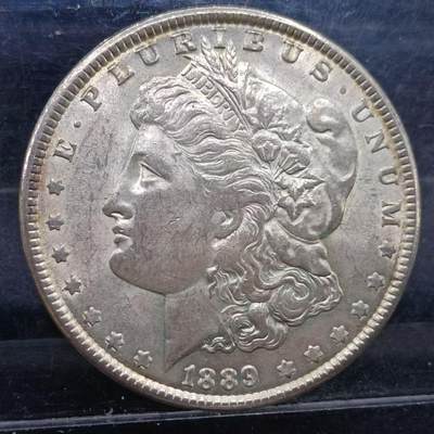 【淘币小摊】实时拍第五百五十七拍 银币套币场 满百包邮  每日一拍 每周一统一发货 可预留两周  - 美国1889年摩根银币好品