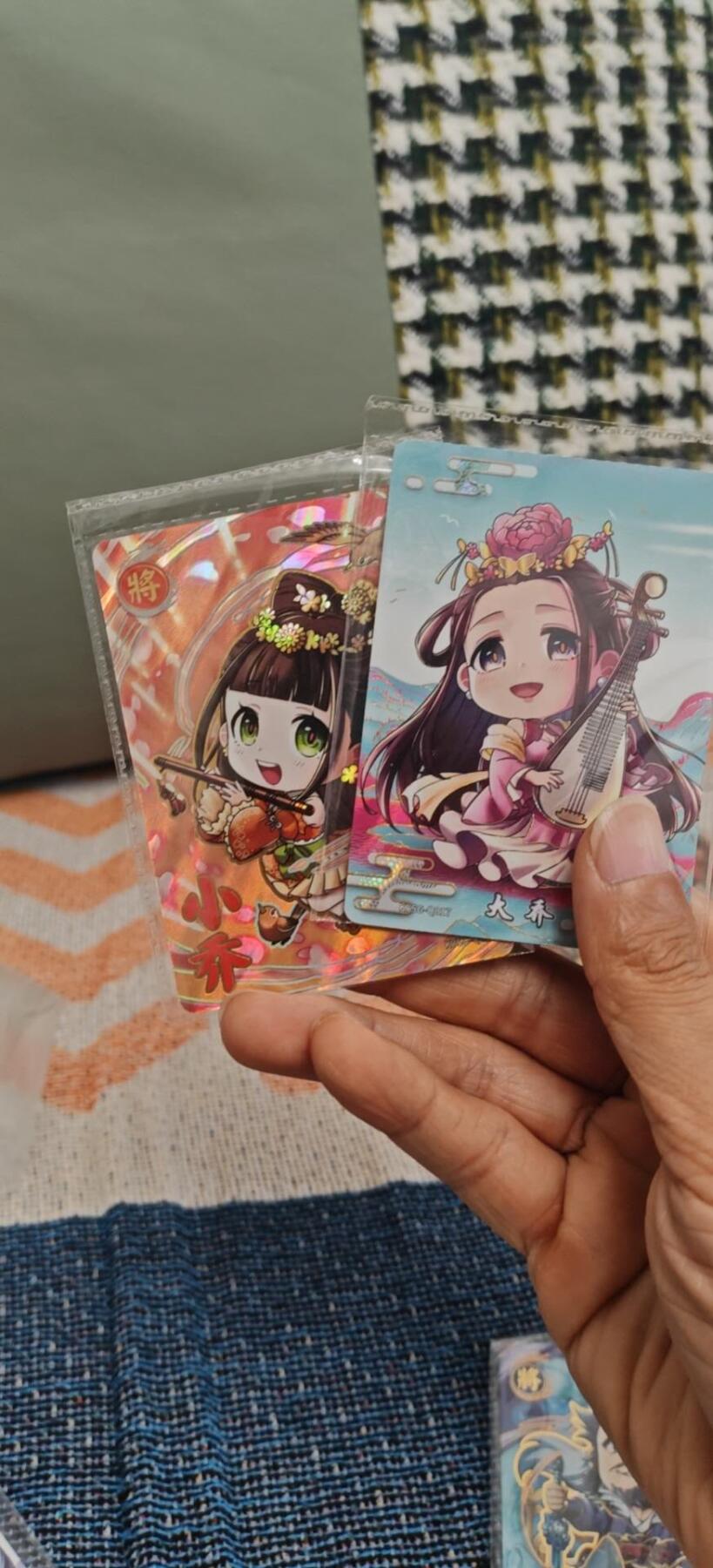 秋原瞳小店第6期（任何一款拿下都会送卡游各个系列精美卡位） 卡游三国萌将卡大小乔一组