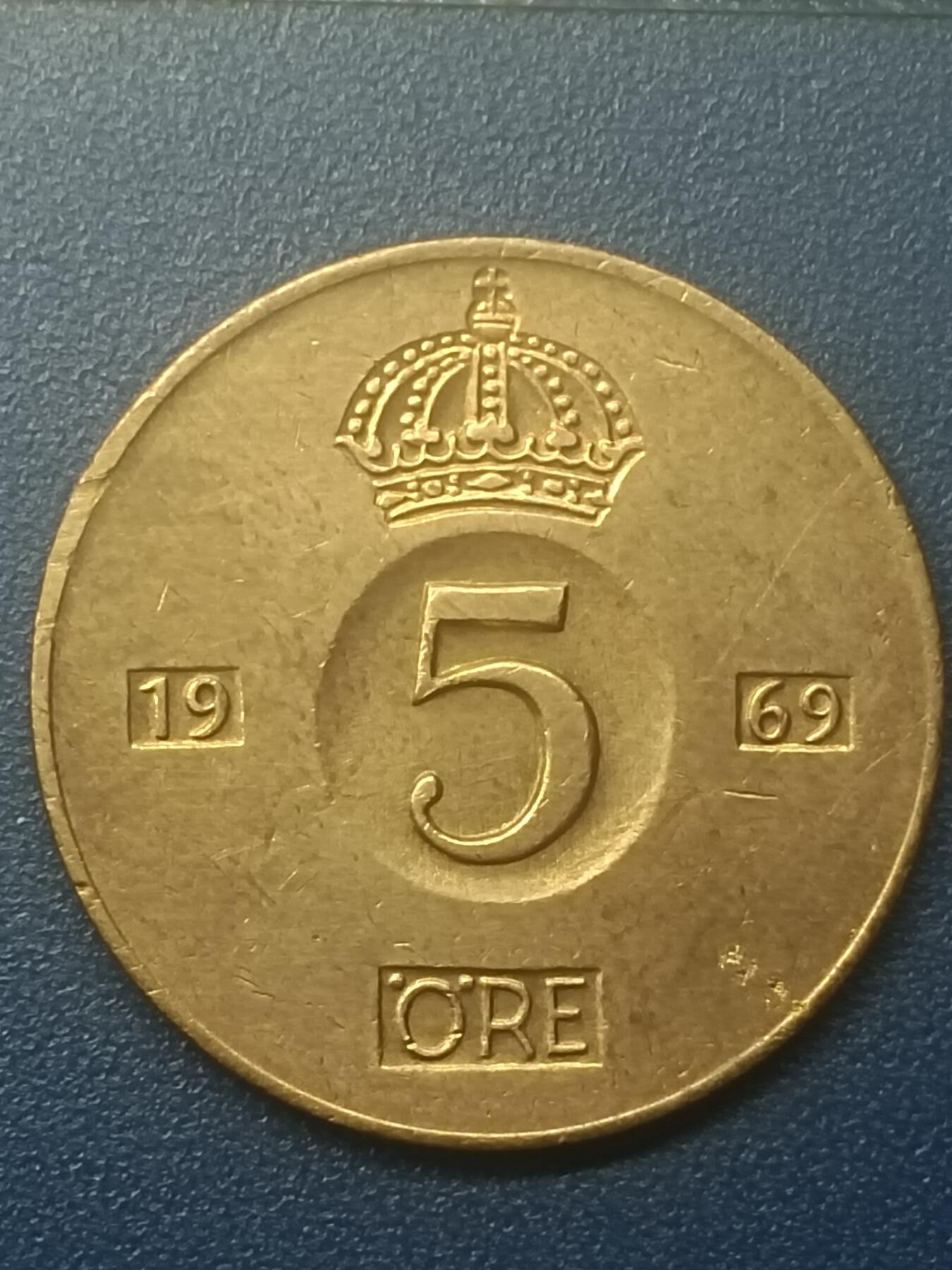 吉祥压岁钱外国硬币第51场 瑞典硬币1969