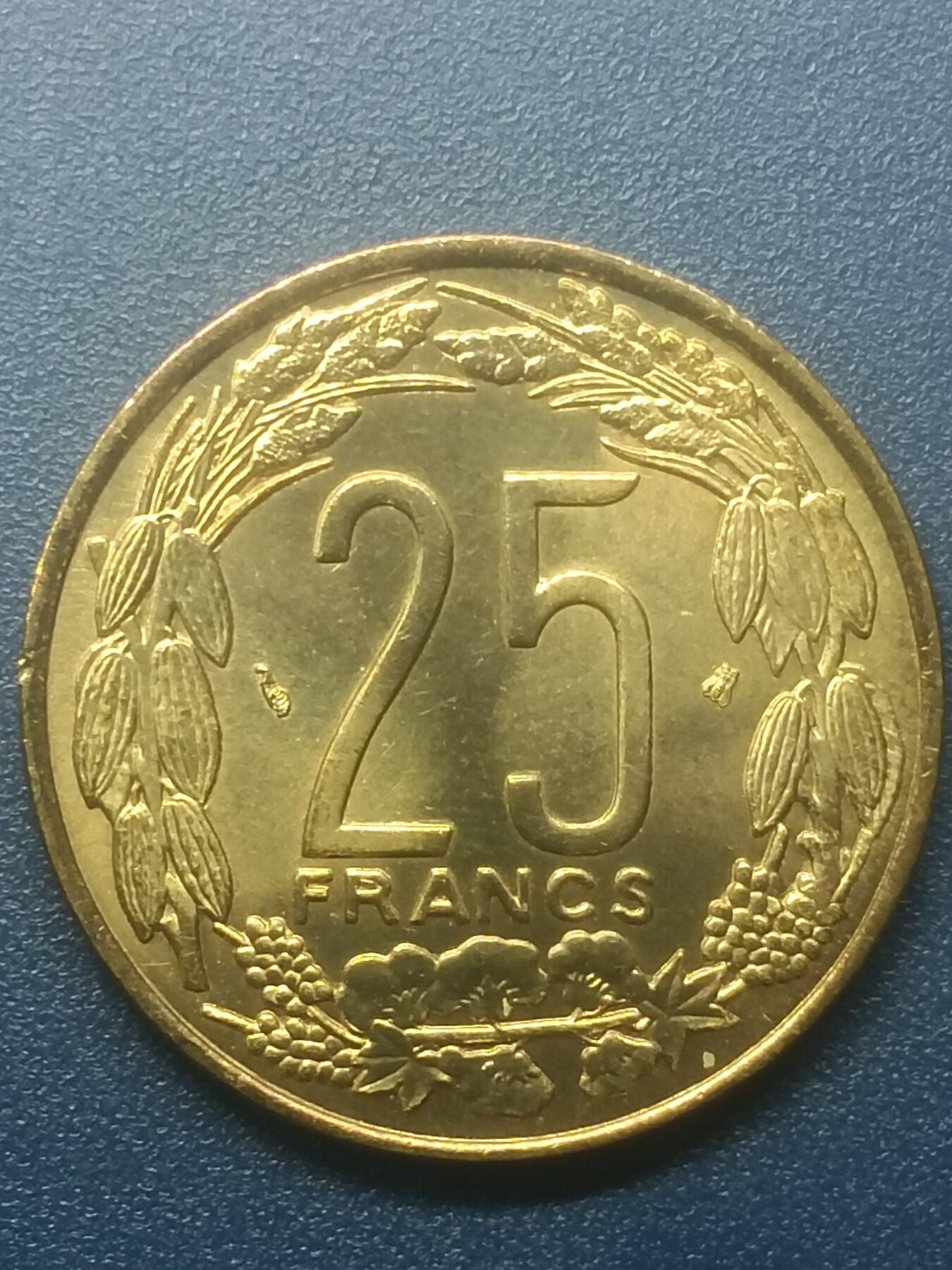 吉祥压岁钱外国硬币第51场 中非硬币1996