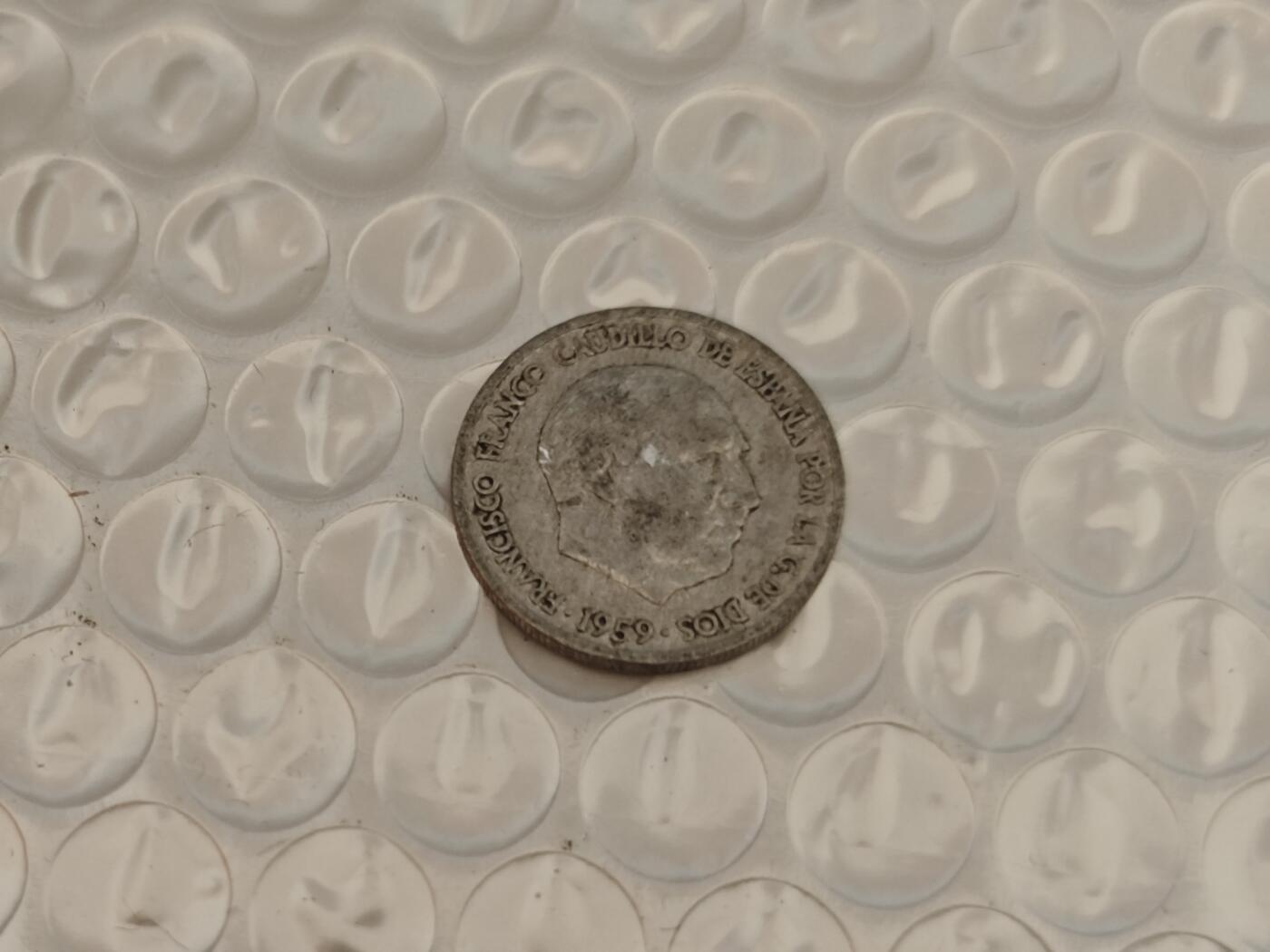 小小杂货铺25期 满五十包邮 0起1元佣金可寄存 西班牙1959年10分铝币