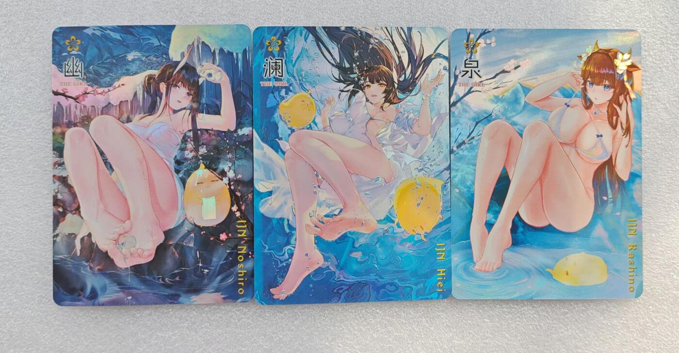 龍虎卡牌第21场（一懒 众衫小，薪尽 自然凉。） 粗彩3张 驴歪歪-幽澜泉