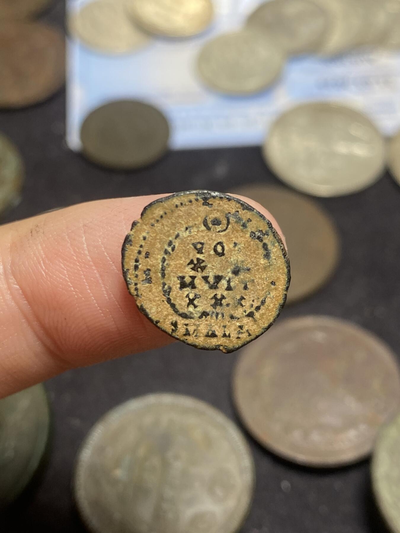 南宋泉阁俄币 外币 国币 专场第三期 古罗马 公元350-361 君士坦丁提乌斯二世小铜币 誓愿币 奥古斯都版