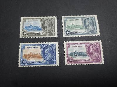 博彦收藏 BON 4月28日 8点 邮票专场 - 香港1935 乔治五世银禧纪念新全 背贴 上品