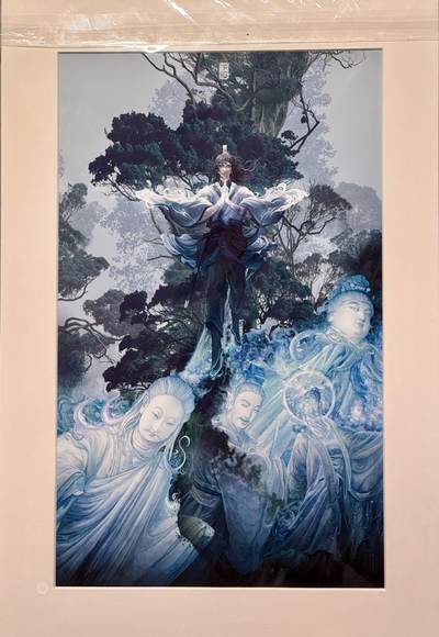白泽拍卖卡牌手绘专场第11期（年前最后一期） - 2024 徐子晖手绘复制画 狼藉 徐子晖亲签 尺寸：15cm*25cm
