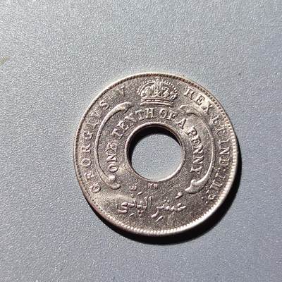 PCAI钱币8-165  乱七八糟  杂项专场 - 1920年英属西非1/10便士 