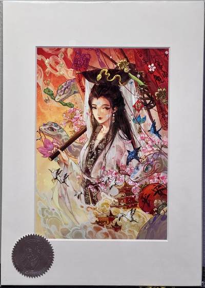 白泽拍卖卡牌手绘专场第11期（年前最后一期） - 2024 玉玉卿手绘复制画 白素贞 玉玉卿签绘 尺寸：14cm*20cm