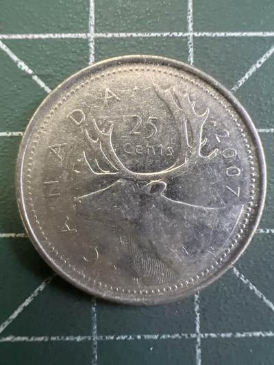 第809期  硬币专场 （无押金，捡漏，全场50包邮，偏远地区除外，接收代拍业务，本店十天发一次货） 加拿大25分  老年  2007年