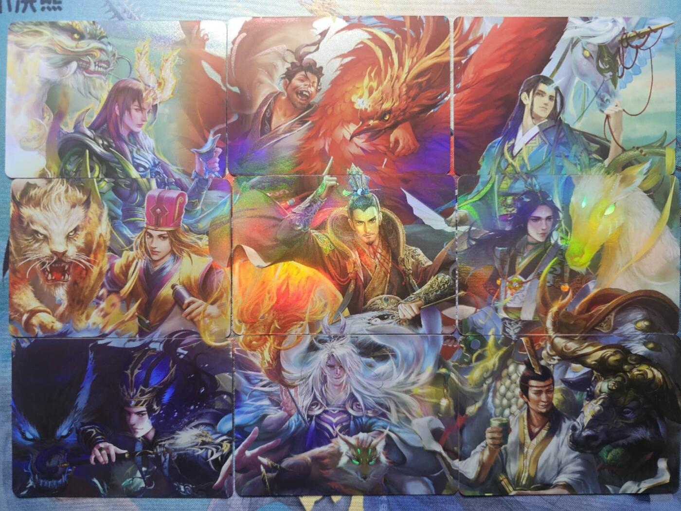 龍虎卡牌第21场（一懒 众衫小，薪尽 自然凉。） 横版9拼彩闪卡-三国杀