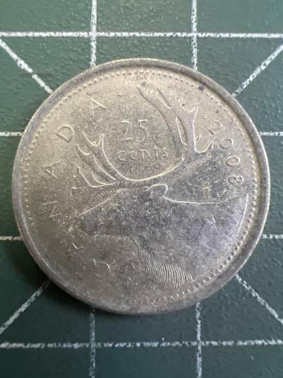 第809期  硬币专场 （无押金，捡漏，全场50包邮，偏远地区除外，接收代拍业务，本店十天发一次货） 加拿大25分  老年  2008年
