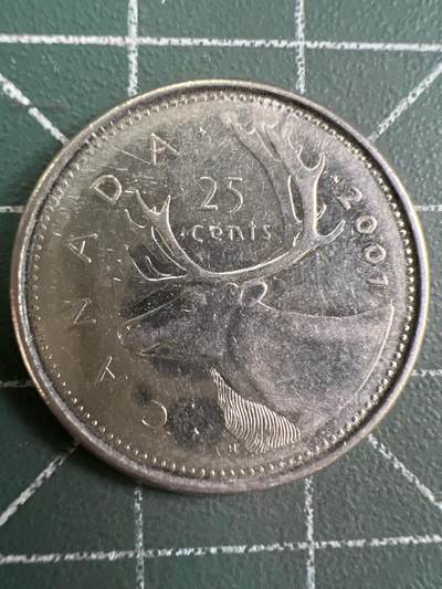 第809期  硬币专场 （无押金，捡漏，全场50包邮，偏远地区除外，接收代拍业务，本店十天发一次货） 加拿大25分  中年  2001年