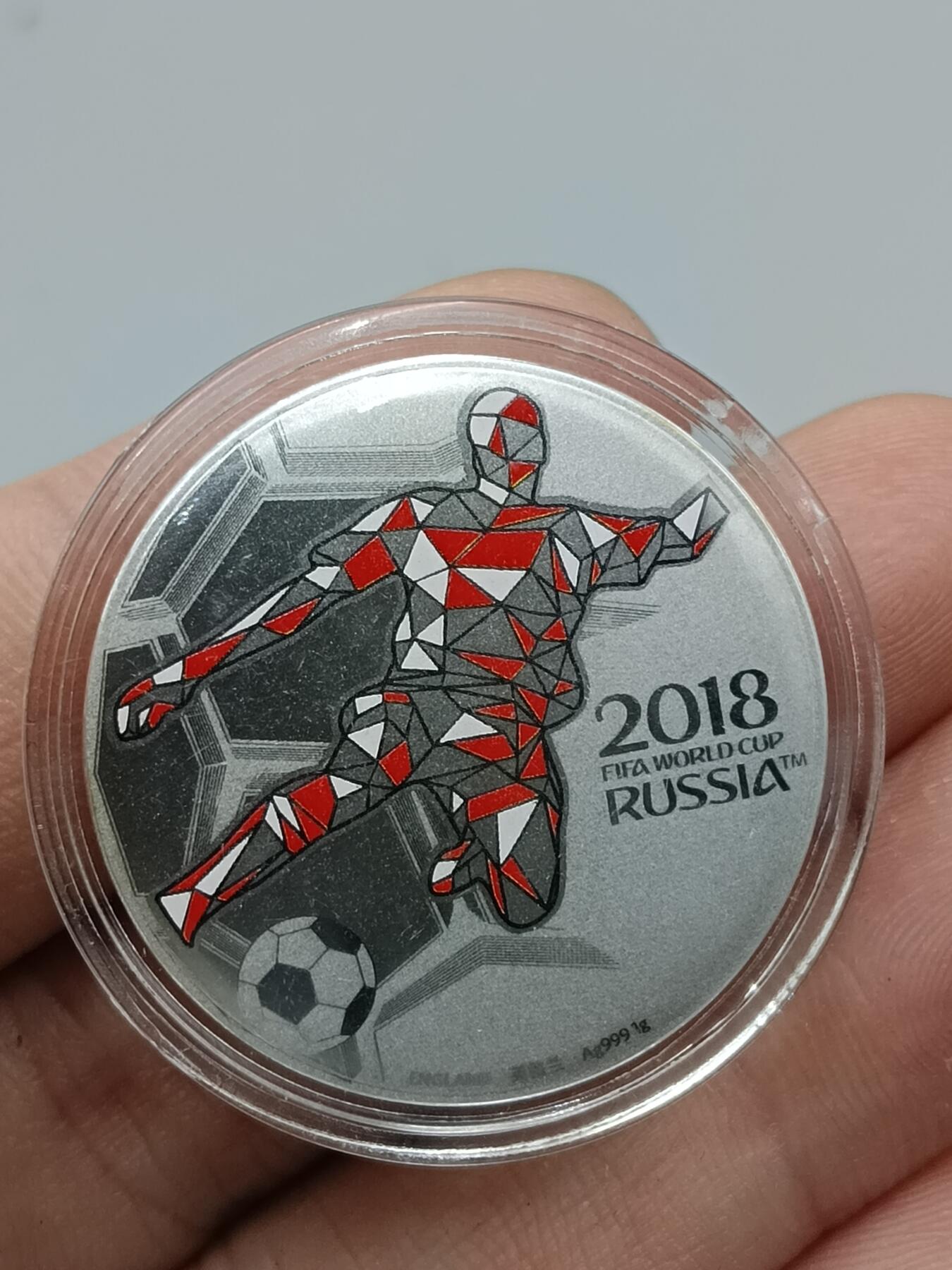 20期拍卖 2018世界杯纪念银章（重1g）