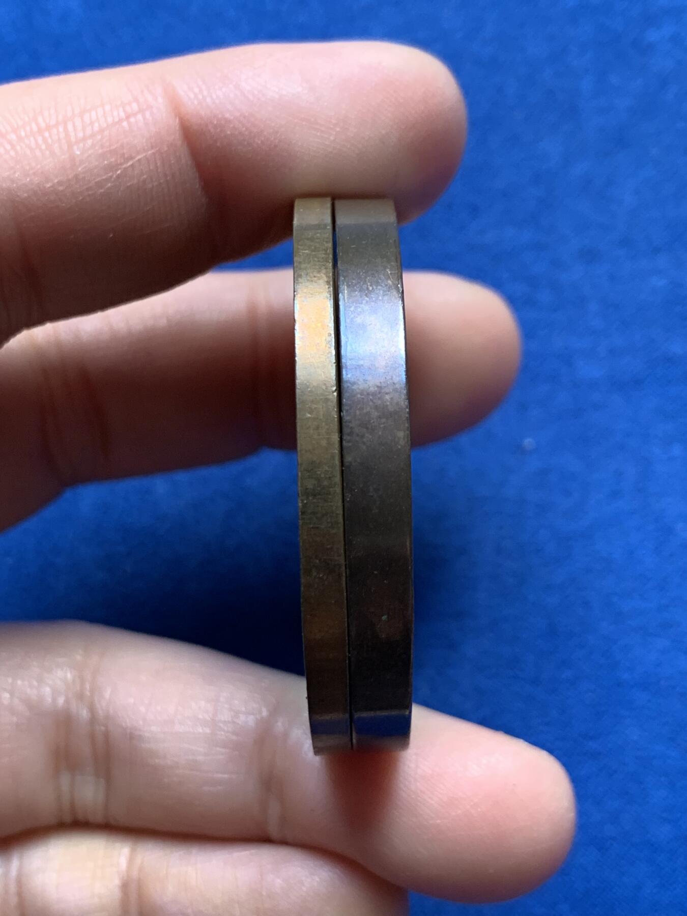 《竞宝斋》第348场 周日，周一，周二  3场连拍 （全场包邮） 2枚一组 英国斯卡伯勒学院3年全勤奖和福斯戴克桥铜章，40.82g，44.6mm；33.14g，44.8mm