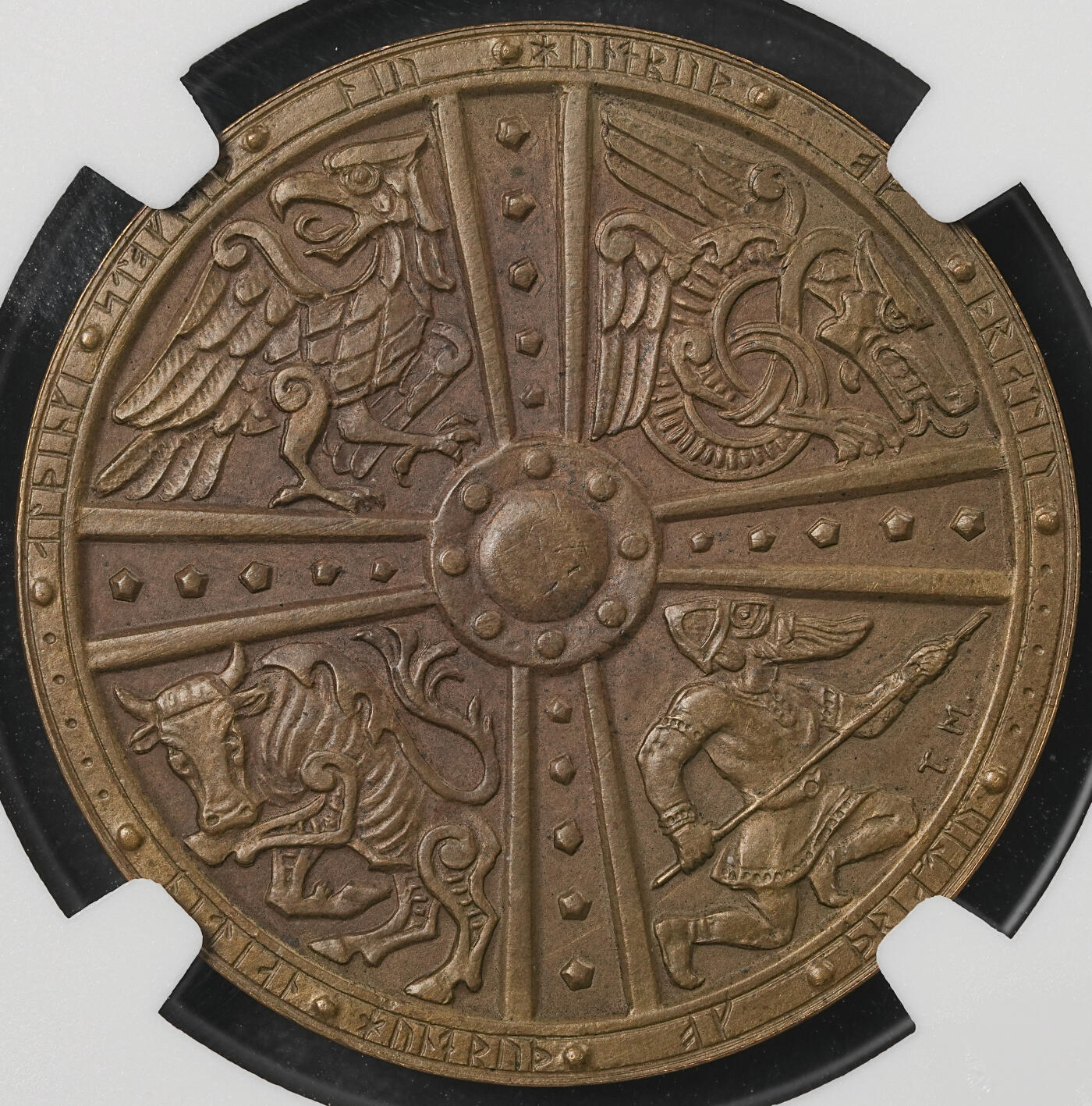 修遠堂世界钱币第五十四期 全场包邮 NGC MS63 1930年冰岛议会千年纪念2克朗铜币