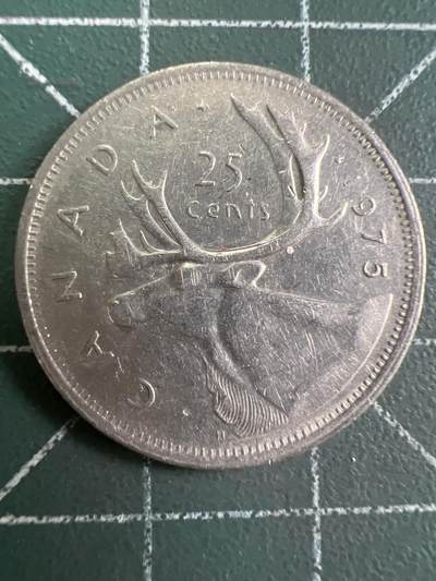 第809期  硬币专场 （无押金，捡漏，全场50包邮，偏远地区除外，接收代拍业务，本店十天发一次货） 加拿大25分  青年   1975年