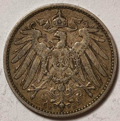 紫瑗钱币——第573期 - 德国 1896年 E版 第二帝国 长翅 1马克 银币 5.5克 0.9银